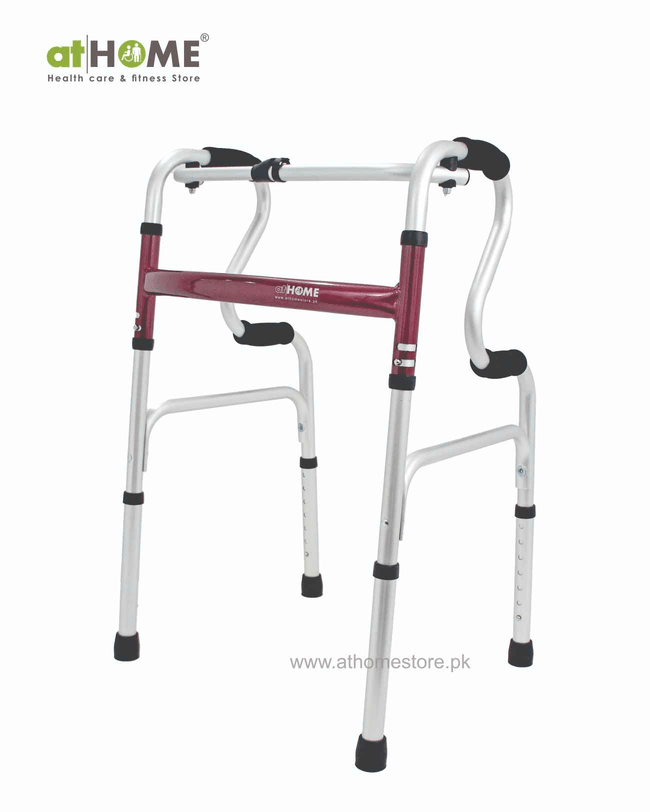 Foldable Walker with Double Handgrip AH1-962L - Convenient Mobility Aid - athomestore.pk