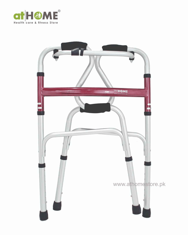 Foldable Walker with Double Handgrip AH1-962L - Convenient Mobility Aid - athomestore.pk