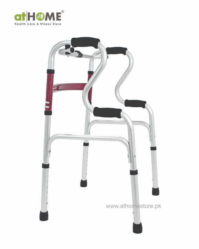 Foldable Walker with Double Handgrip AH1-962L - Convenient Mobility Aid - athomestore.pk