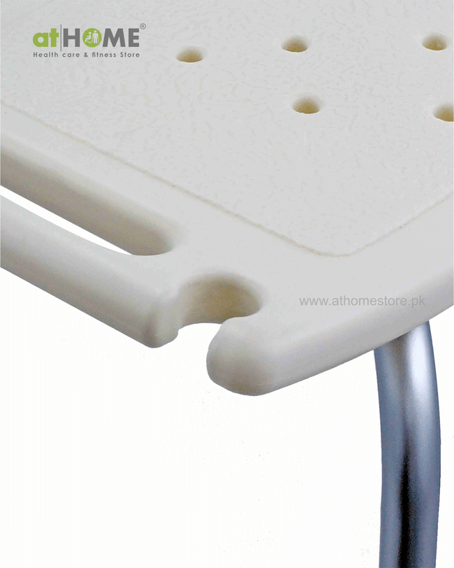 AtHome Adjustable Shower Stool AH1-797L - Comfortable Mobility Aid for Bathing - athomestore.pk