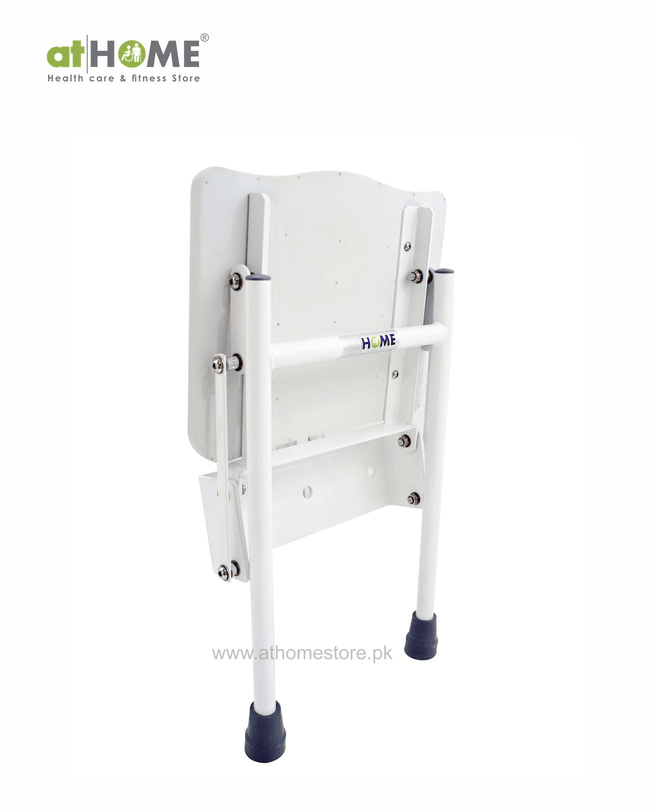 Wall-Mounted Shower Chair - Space-Saving Bathroom Aid - athomestore.pk