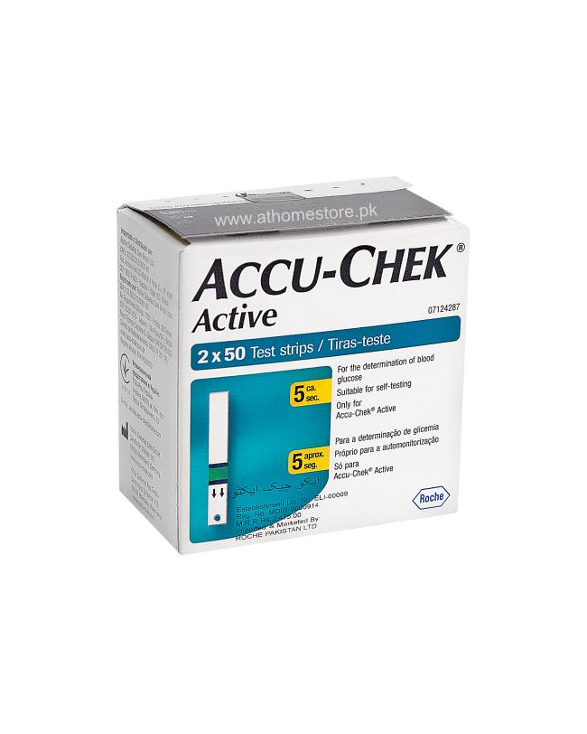 ACCU-CHEK ACTIVE  2X50 Test Strips - athomestore.pk