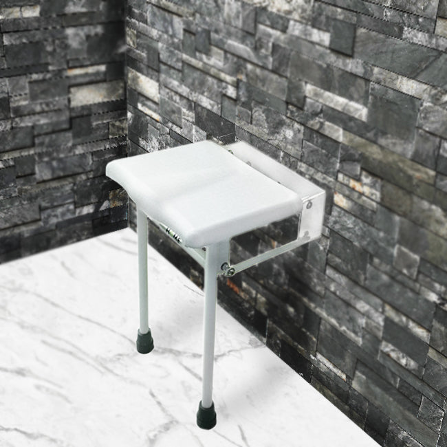 Wall-Mounted Shower Chair - Space-Saving Bathroom Aid